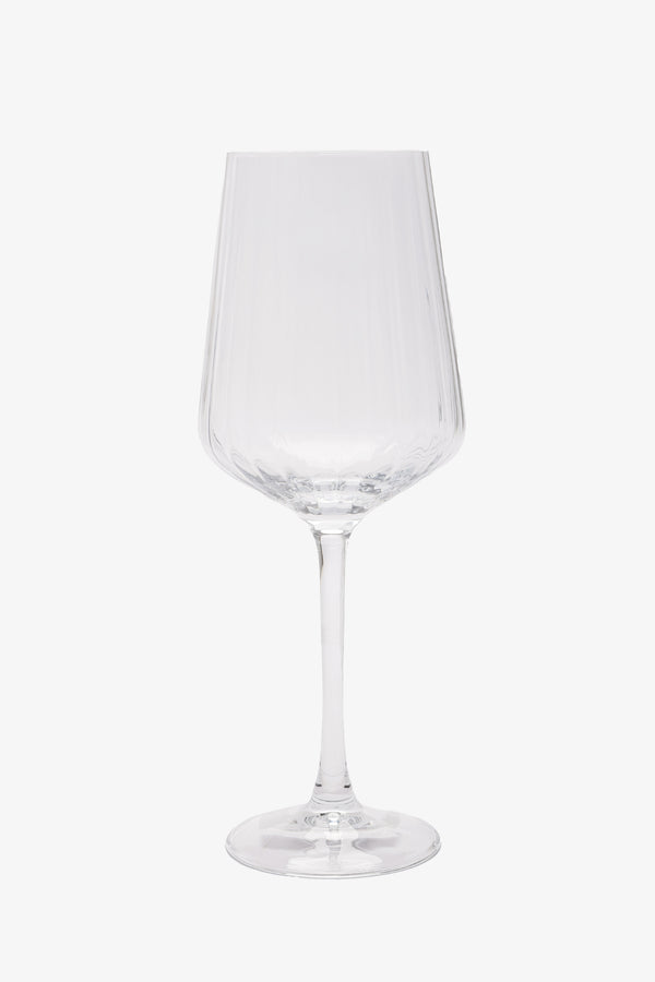 Ribbed Tapered Glass