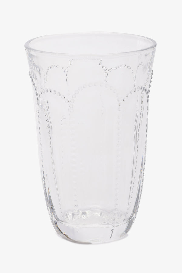 Tall Patterned Beaded Tumbler