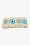 Embroidered Guest Towels (Pack of 4)