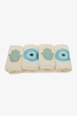Embroidered Guest Towels (Pack of 4)