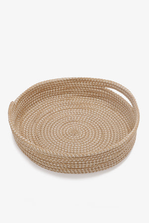 Natural Woven Round Tray