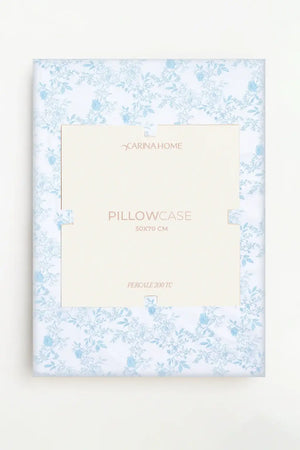 Percale Floral Pillowcases (TC200) - Carina Home
