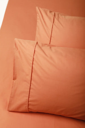 Percale Pillowcase with Pipping (TC200) - Carina Home