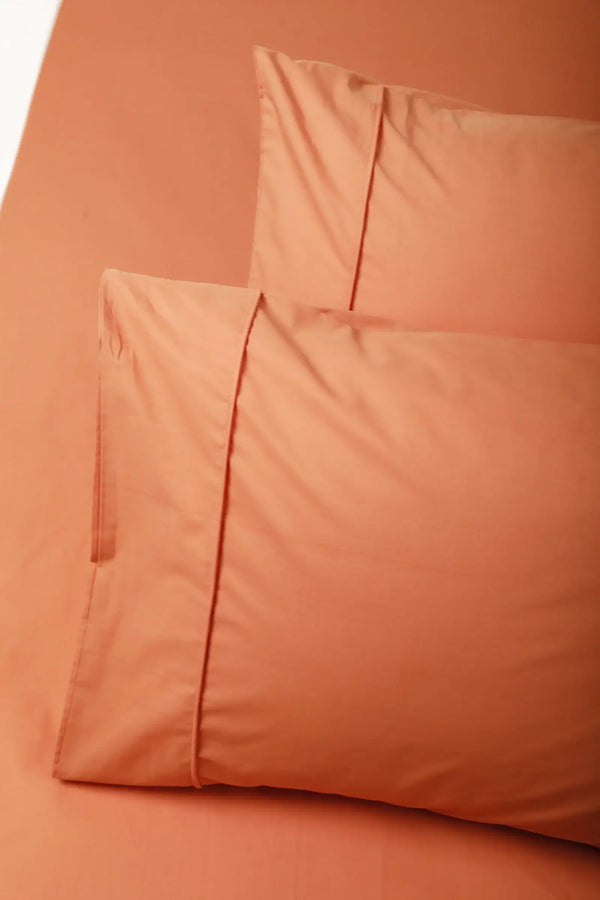 Percale Pillowcase with Pipping (TC200) - Carina Home