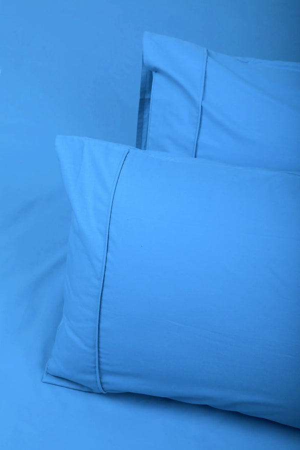 Percale Pillowcase with Pipping (TC200) - Carina Home