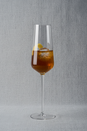 Ribbed Stemmed Glass