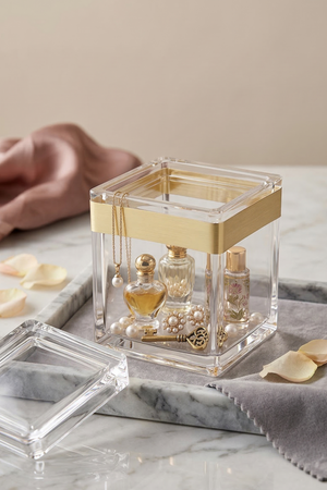 Gold Band Acrylic Box