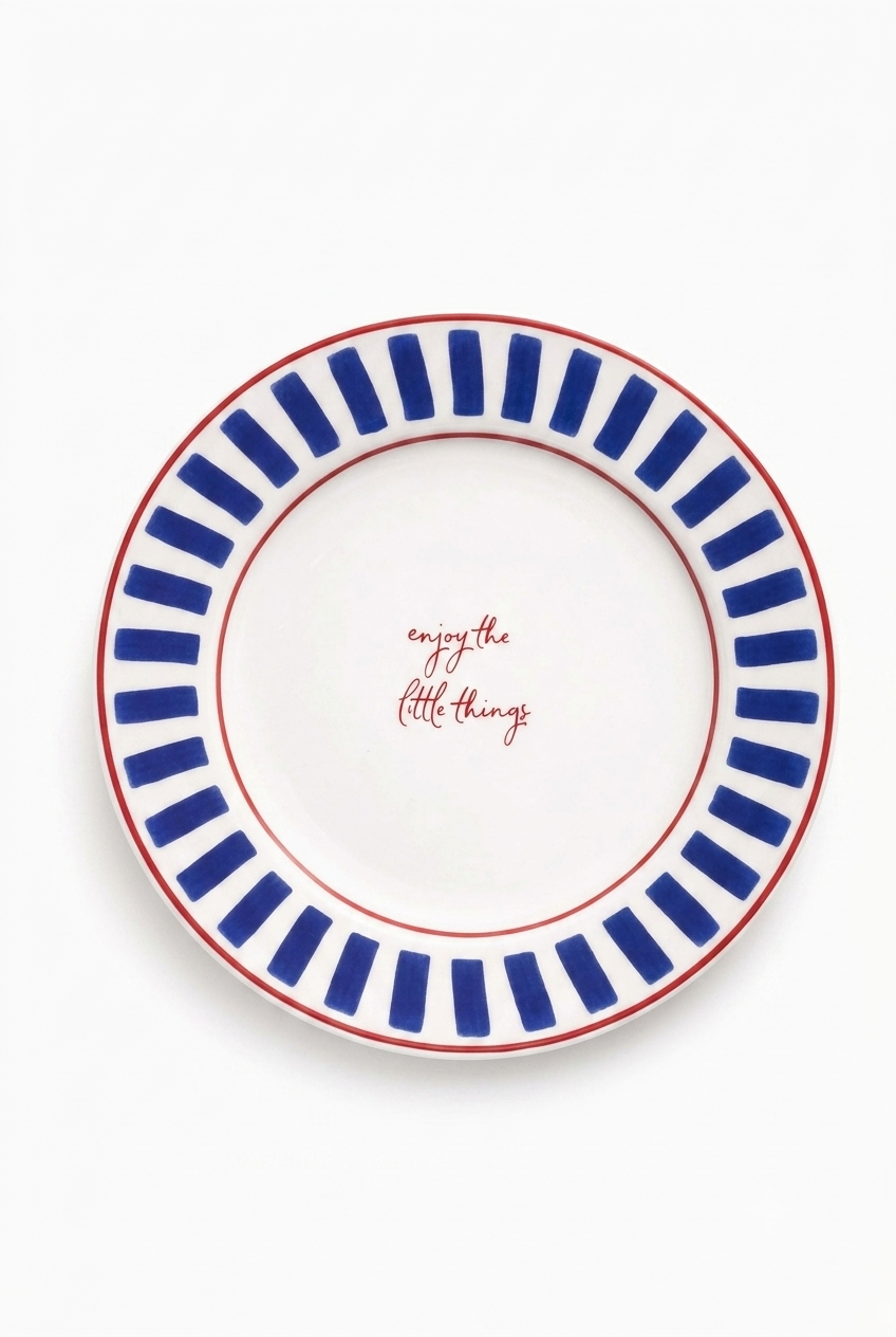 "Enjoy The Little Things" Plate (27cm)