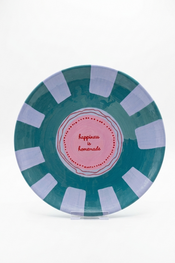"Happiness Is Homemade" Plate (27cm)