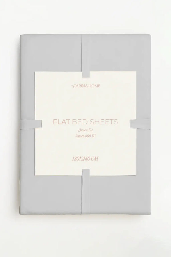 Sateen Flat Queen Bedsheet (TC600)