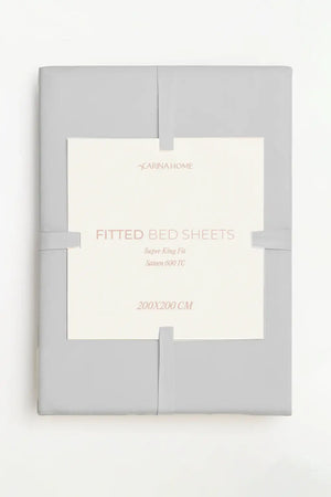 Sateen Fitted Super King Bedsheet (TC600)