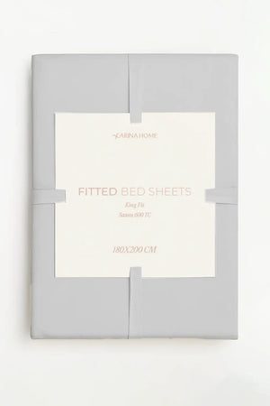 Sateen Fitted King Bedsheet (TC600)