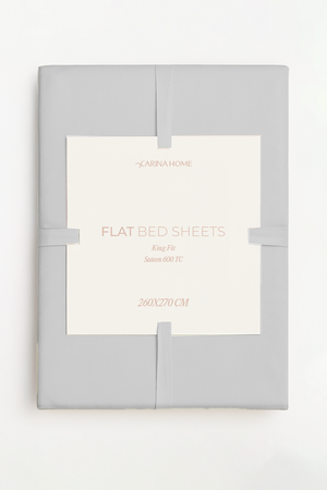 Sateen Flat King Bedsheet (TC600)