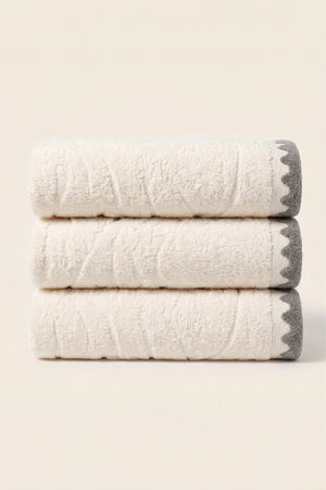 Scalloped Towels (Pack of 3)