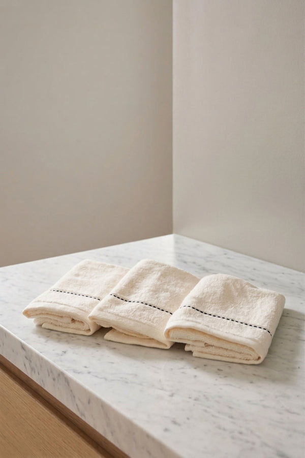 Bordered Towels (Pack of 3)