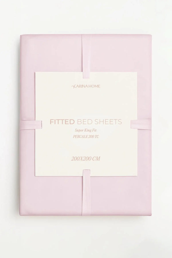 Percale Fitted Super King Bedsheet (TC200)