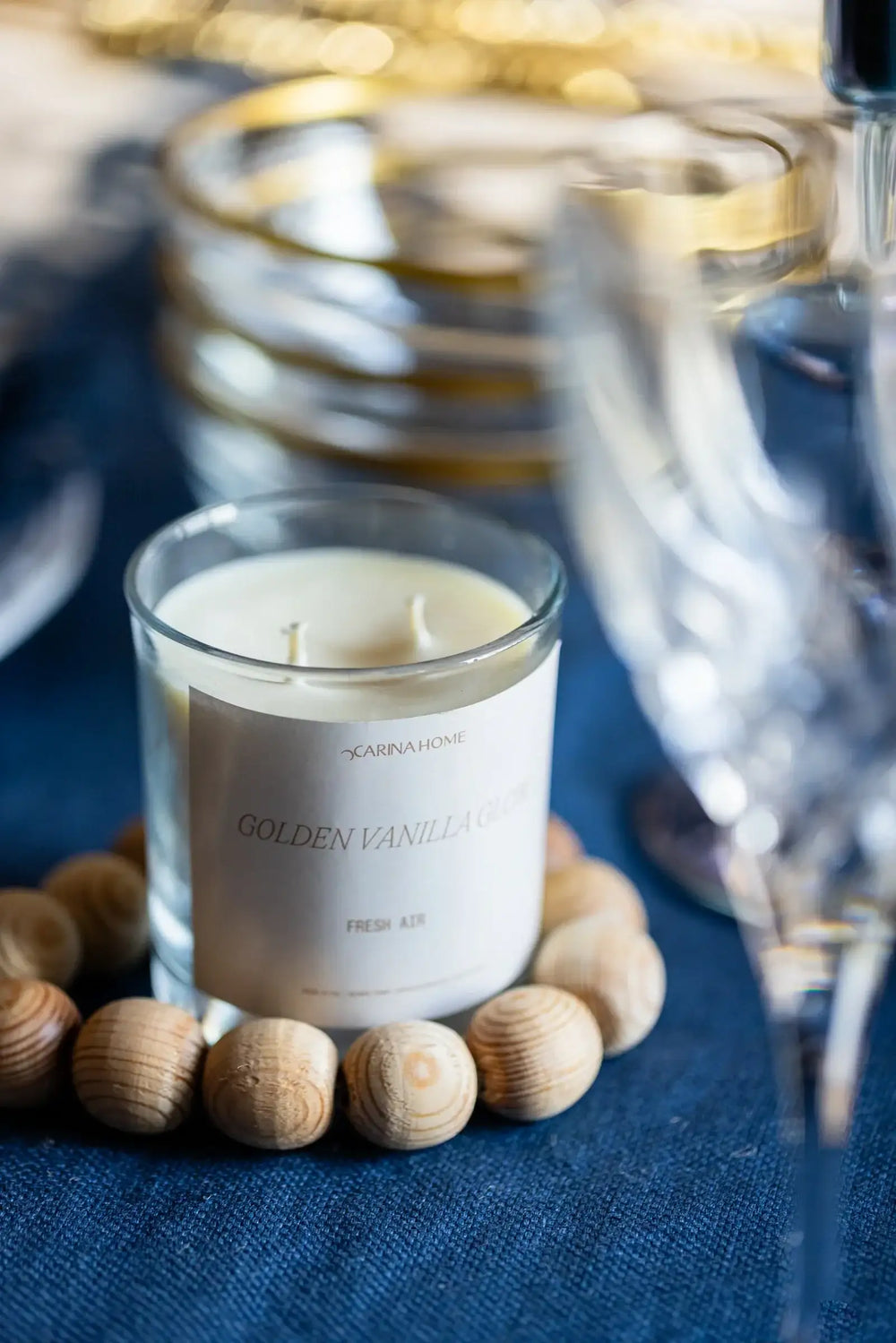 Vanilla Glow Candle Jar (8oz) - Carina Home