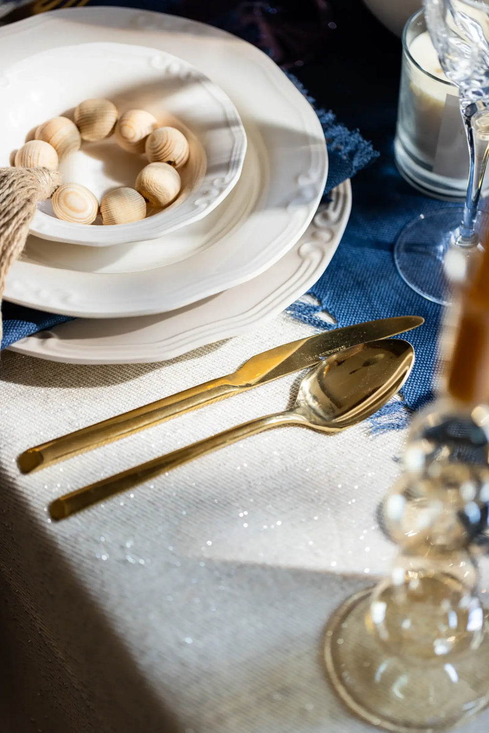 Gold Table Spoon Set (Pack of 6) - Carina Home