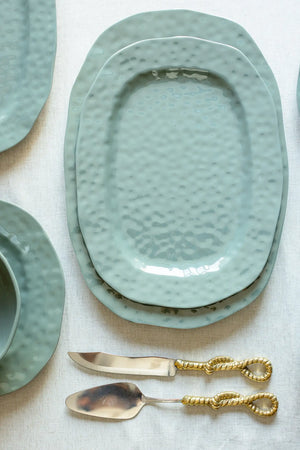 Melamine Round Serving Platter (49.6cm) - Carina Home