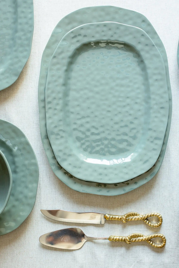 Melamine Round Serving Platter (49.6cm) - Carina Home