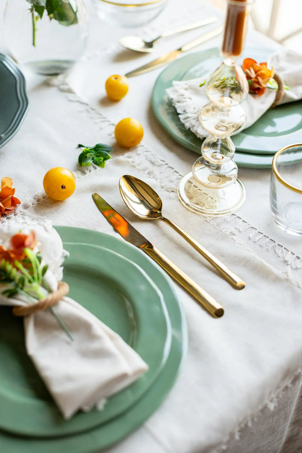 Knife Set - 6 Pcs - Gold - Carina Home