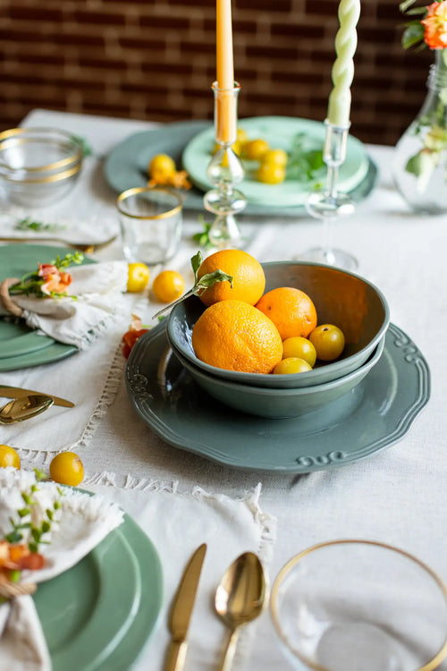 Porcelain Round Serving Bowl (28cm) - Carina Home