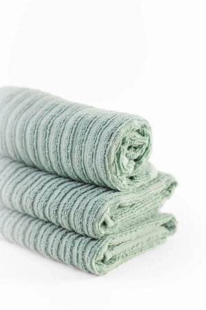 Ribbed Guest Towels (Pack of 3) - Carina Home