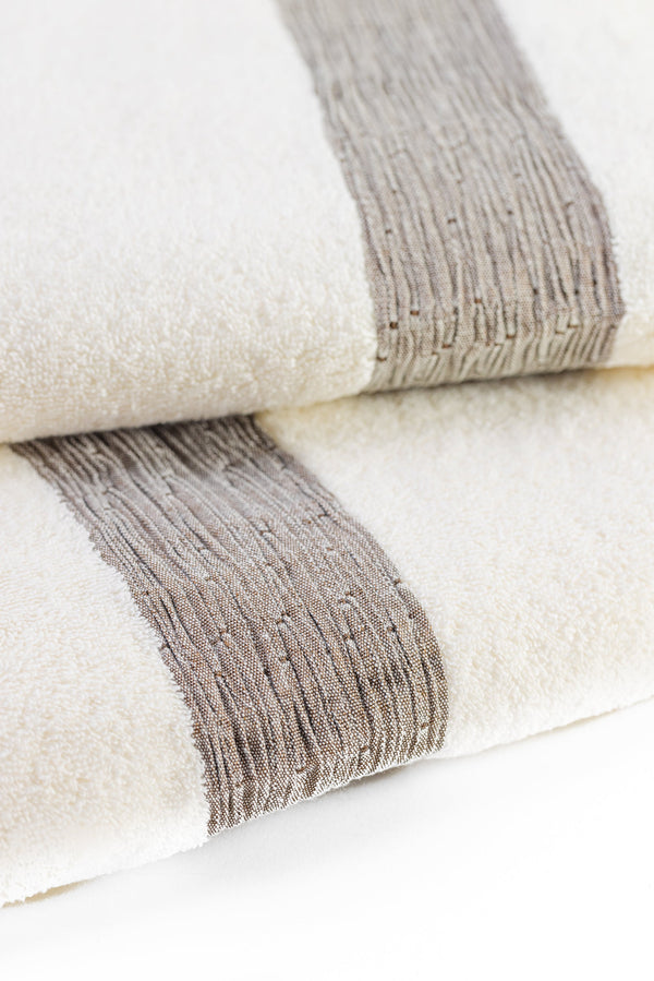 Grey Edge Towel - 140x70cm