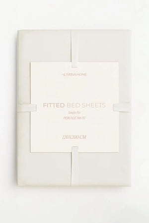 Percale Fitted Single Bedsheet (TC300)