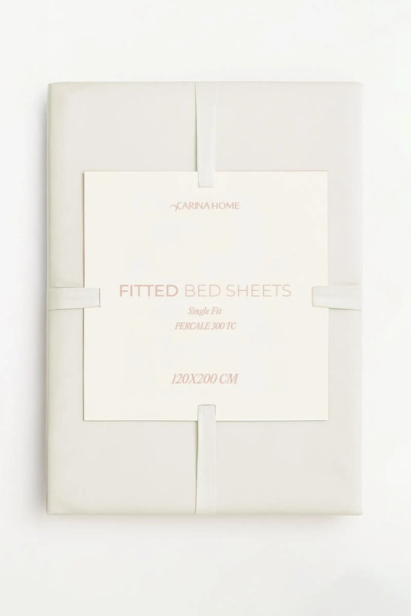 Percale Fitted Single Bedsheet (TC300)