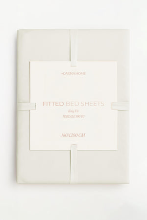 Percale Fitted King Bedsheet (TC300)