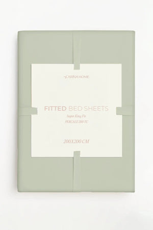 Percale Fitted Super King Bedsheet (TC200)