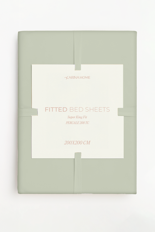 Percale Fitted Super King Bedsheet (TC200)
