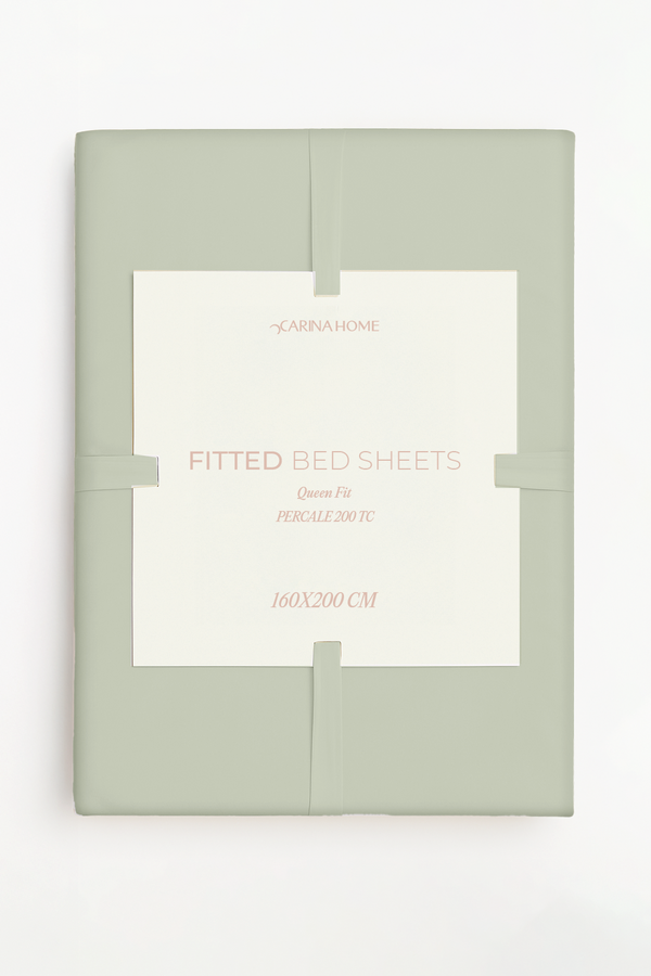 Percale Fitted Queen Bedsheet (TC200)