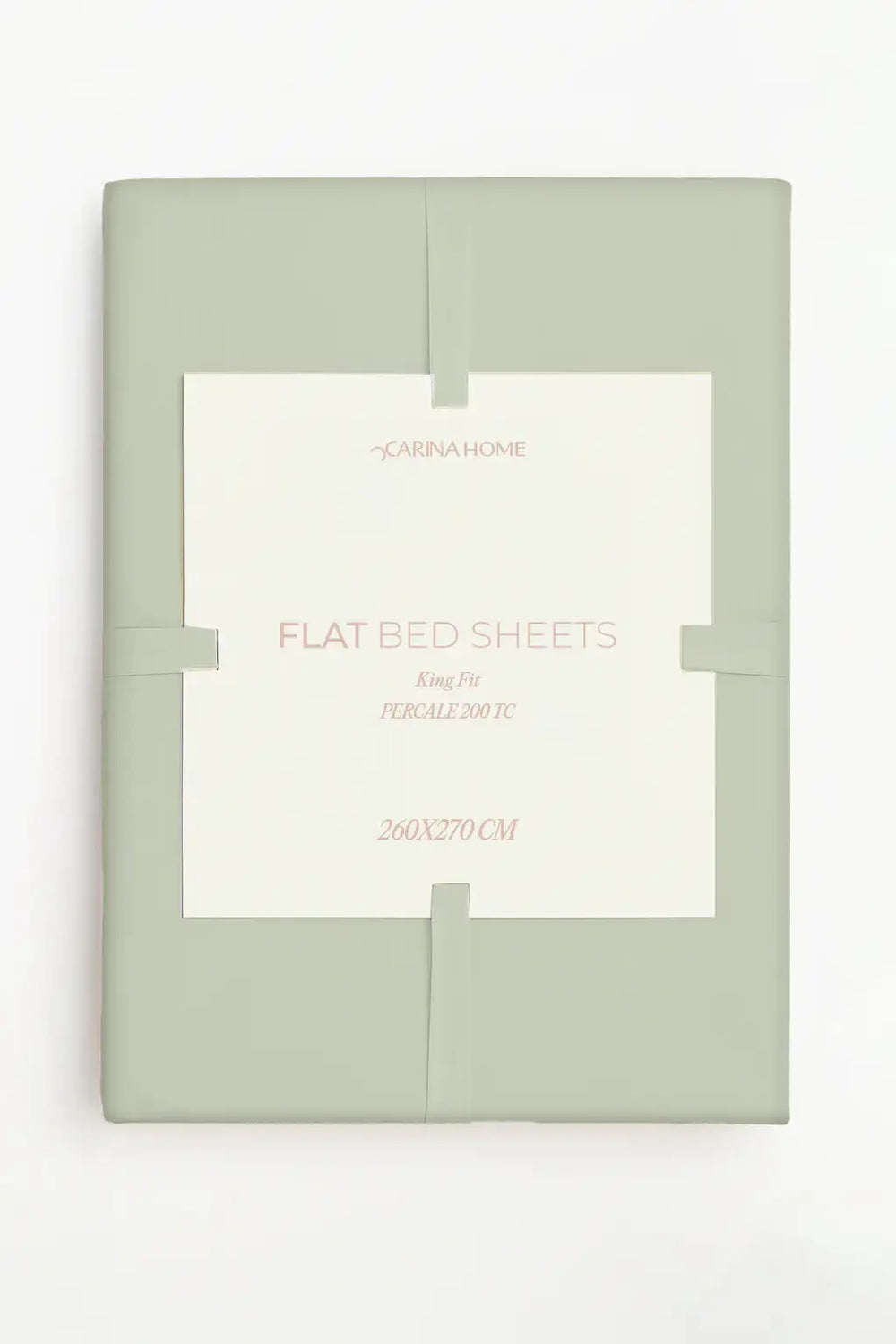 Percale Flat King Bedsheet (TC200) - Carina Home