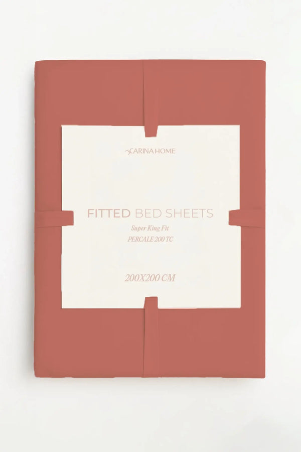 Percale Fitted Super King Bedsheet (TC200)