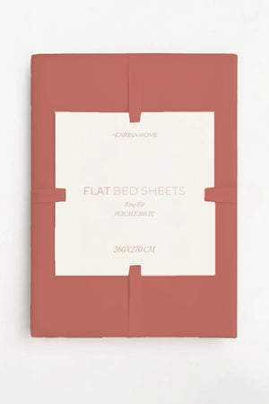 Percale Flat King Bedsheet (TC200)