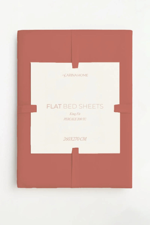 Percale Flat King Bedsheet (TC200)