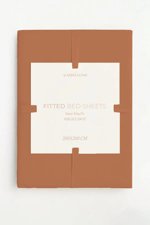 Percale Fitted Super King Bedsheet (TC200)