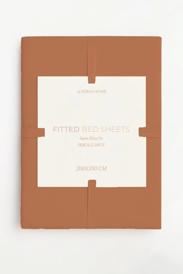 Percale Fitted Super King Bedsheet (TC200)