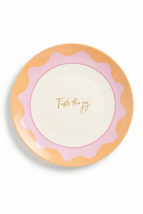 "Taste the Joy" Plate (27cm)