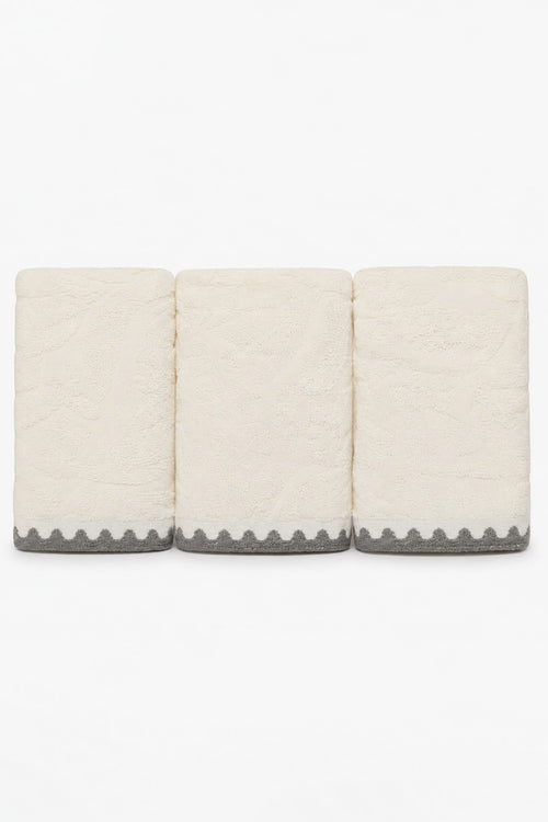 Scalloped Towels (Pack of 3)