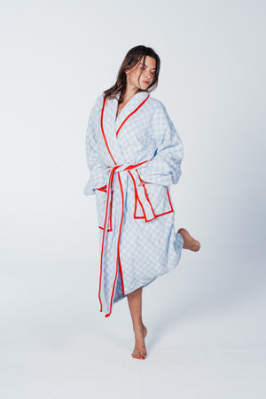 Checkered Bath Robe