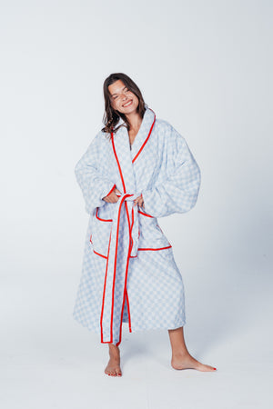 Checkered Bath Robe
