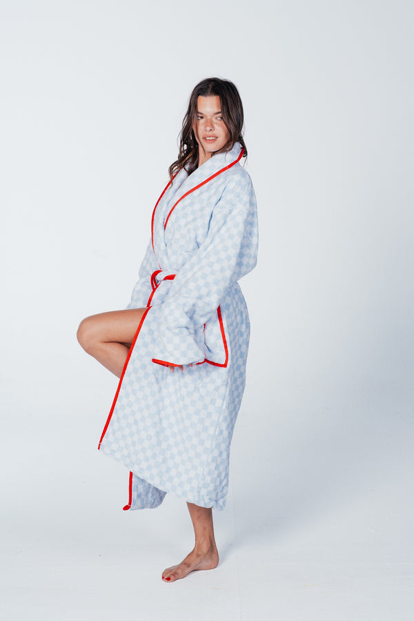 Checkered Bath Robe