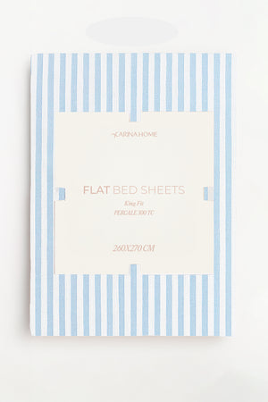 Percale Flat King Bedsheet (TC300)