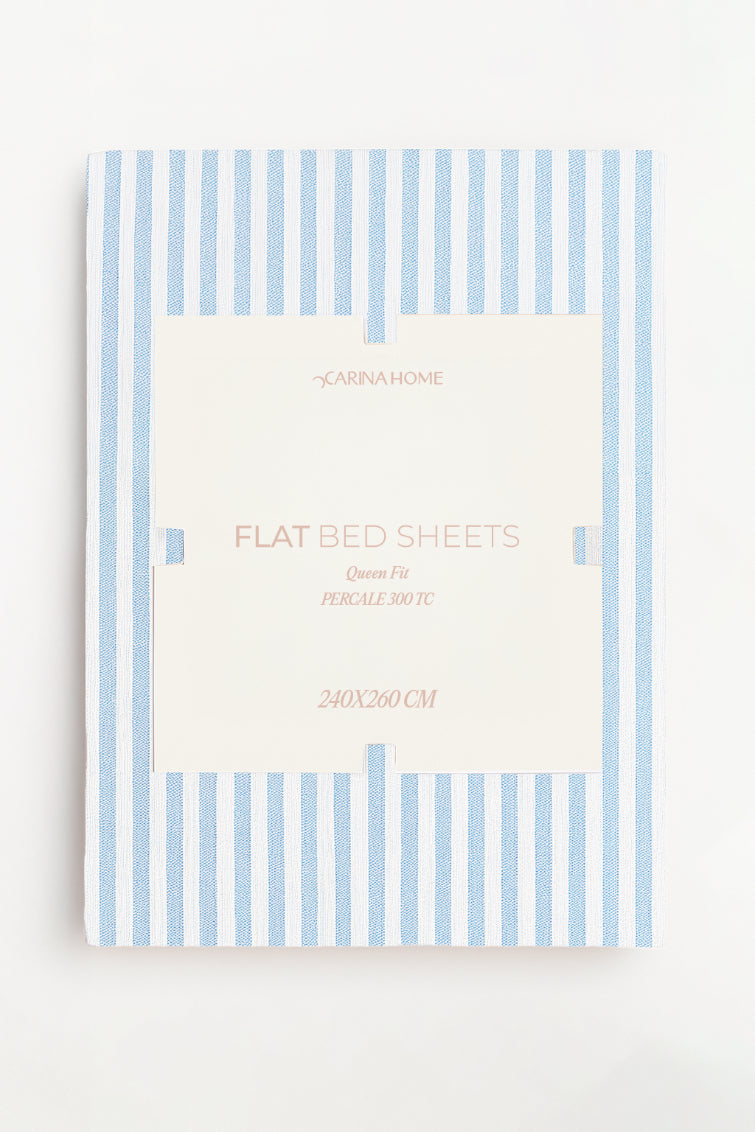 Percale Flat Queen Bedsheet (TC300)