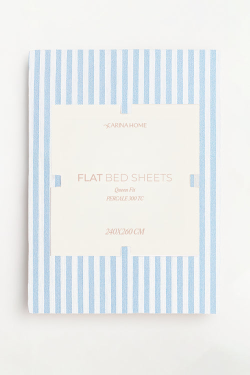 Percale Flat Queen Bedsheet (TC300)