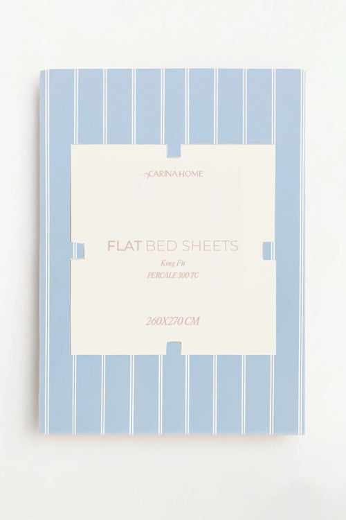 Percale Flat King Bedsheet (TC300)