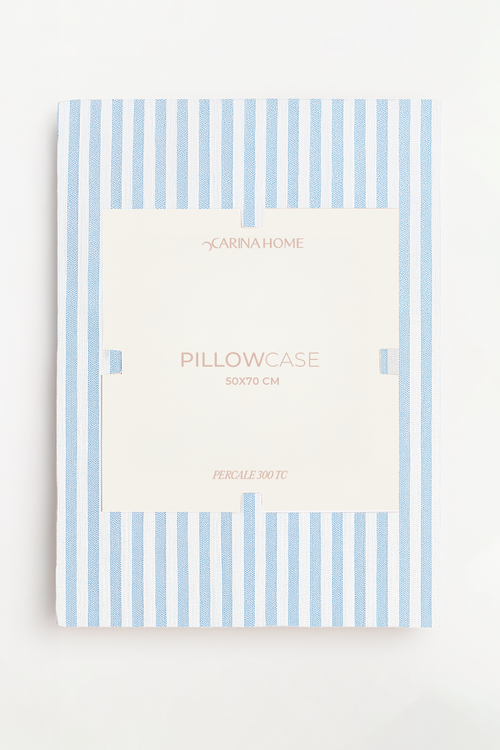 Percale Striped Pillowcases (TC300)